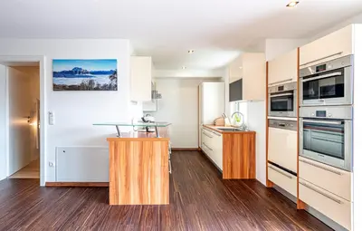 Küche/Küchenzeile in der Unterkunft Traunstein Apartment Aleksandra