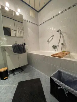 Ein Badezimmer in der Unterkunft Ferienwohnung Martens Villa