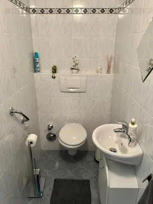 Ein Badezimmer in der Unterkunft Ferienwohnung Martens Villa