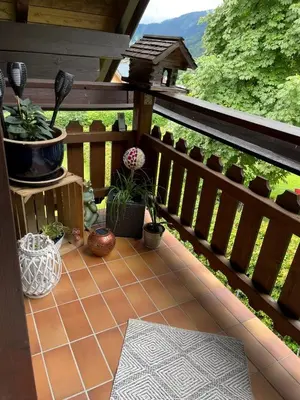 Ein Balkon oder eine Terrasse in der Unterkunft Ferienwohnung Martens Villa