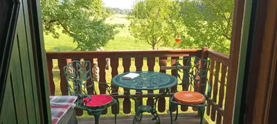 Ein Balkon oder eine Terrasse in der Unterkunft Hideaway