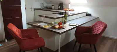 Küche/Küchenzeile in der Unterkunft Hideaway