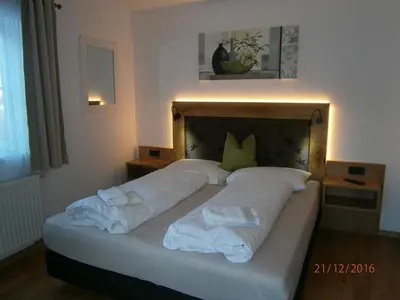 Ein Bett oder Betten in einem Zimmer der Unterkunft Appartements Schitter