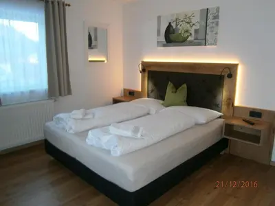 Ein Bett oder Betten in einem Zimmer der Unterkunft Appartements Schitter