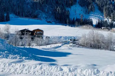 Haus Amber im Winter