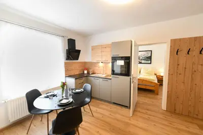 Küche/Küchenzeile in der Unterkunft Ferienapartments 31erHaus