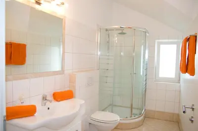Ein Badezimmer in der Unterkunft Haus Diamant