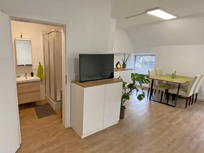 Küche/Küchenzeile in der Unterkunft Ferien-Wohnung für 1-4 Pers in Seenähe