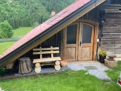 Ein Garten an der Unterkunft Bandltroga