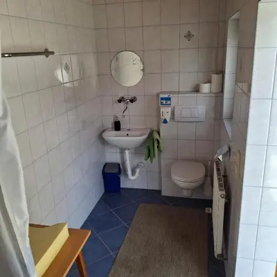 Ein Badezimmer in der Unterkunft Pferdehof Oberegg