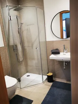 Ein Badezimmer in der Unterkunft Jack's Apartment