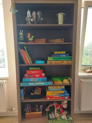 Die Bibliothek in der Ferienwohnung