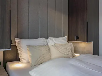 Ein Bett oder Betten in einem Zimmer der Unterkunft Grebenzen Top Chalet Mazzel