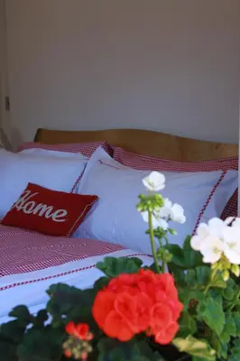 Ein Bett oder Betten in einem Zimmer der Unterkunft Haus Salzkammergut