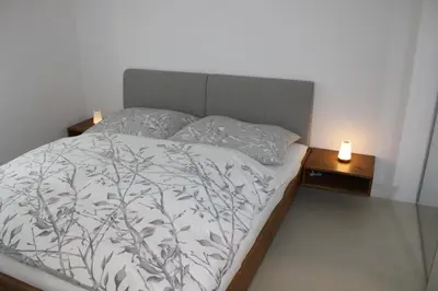 Ein Bett oder Betten in einem Zimmer der Unterkunft Wohnung am Traunsee