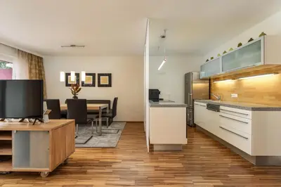 Küche/Küchenzeile in der Unterkunft Appartementhaus Crystal by Schladming-Appartements