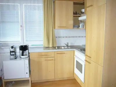 Küche/Küchenzeile in der Unterkunft Ferienwohnungen Haus Peer