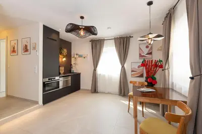 Küche/Küchenzeile in der Unterkunft City Apartments Wolfgangsee