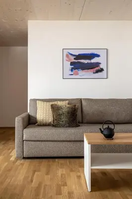 Ein Sitzbereich in der Unterkunft MANGGEI-BAU Appartements und Studios