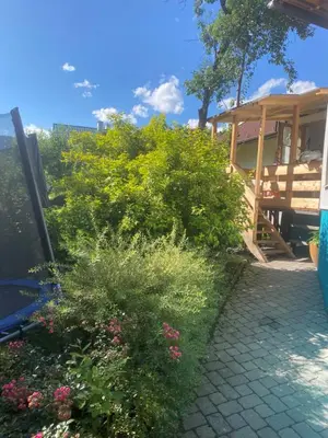 Ein Garten an der Unterkunft neues Studio Appartement M&M