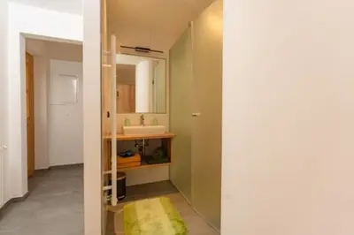 Ein Badezimmer in der Unterkunft neues Studio Appartement M&M