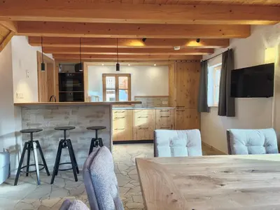 Küche/Küchenzeile in der Unterkunft Alm Chalet Grosseck