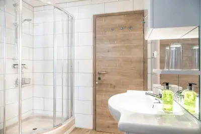 Ein Badezimmer in der Unterkunft Ferienwohnung Angerlgut
