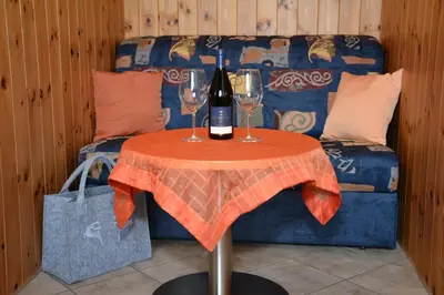 Ein Sitzbereich in der Unterkunft Gästehaus Kreischberg - Mayer