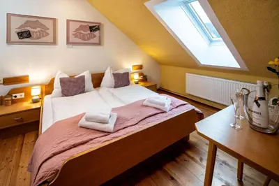 Ein Bett oder Betten in einem Zimmer der Unterkunft Draxlerhaus