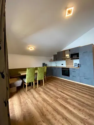 Küche/Küchenzeile in der Unterkunft Finkhof Appartements