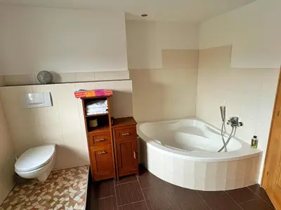 Ein Badezimmer in der Unterkunft Ferienwohnung zum Entspannen