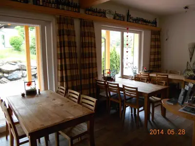 Ein Sitzbereich in der Unterkunft Pension Da Capo