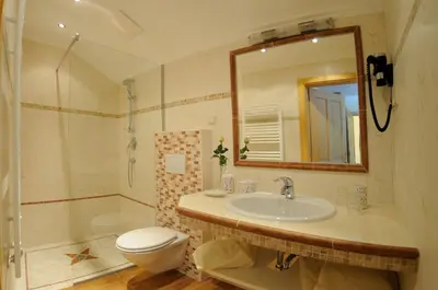 Ein Badezimmer in der Unterkunft Appartement Alpenblume
