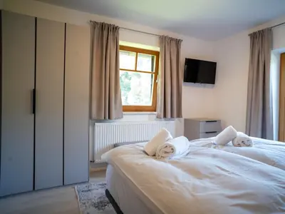 Ein Bett oder Betten in einem Zimmer der Unterkunft Apartment Bachweg