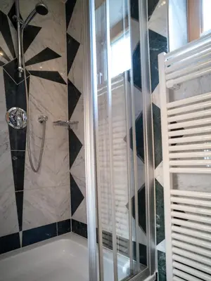 Ein Badezimmer in der Unterkunft Apartment Bachweg