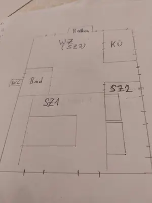 Grundriss der Unterkunft Wohnung Rudolf
