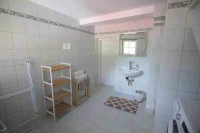 Ein Badezimmer in der Unterkunft Wohnung Rudolf