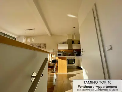 Küche/Küchenzeile in der Unterkunft Penthouse TAMINO TOP 10