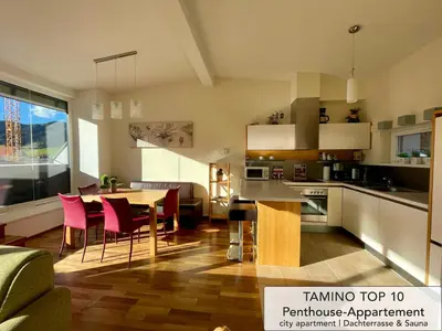 Küche/Küchenzeile in der Unterkunft Penthouse TAMINO TOP 10