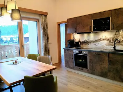 Küche/Küchenzeile in der Unterkunft Apartments Haufhof , Haus im Ennstal bei Schladming