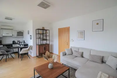 Ein Sitzbereich in der Unterkunft Naturtalente Berghaus - Apartment 3