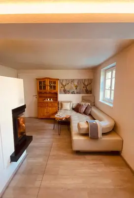 Ein Sitzbereich in der Unterkunft Apartment 3 Tannen