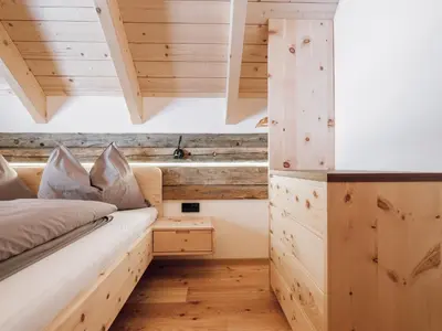 Ein Bett oder Betten in einem Zimmer der Unterkunft Haus 1683 - Wolfbauer