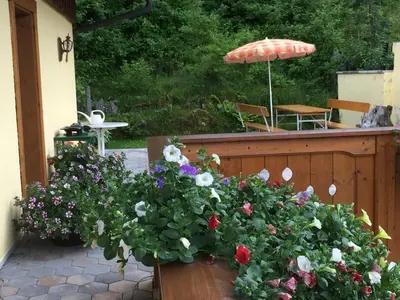 Ein Garten an der Unterkunft Haus Johanna