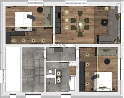Grundriss der Unterkunft Apartment Gosauschmied
