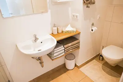 Ein Badezimmer in der Unterkunft Appartement Rehlein