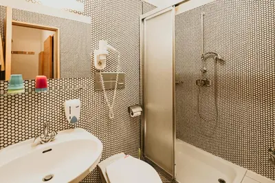 Ein Badezimmer in der Unterkunft Hotel Kernwirt