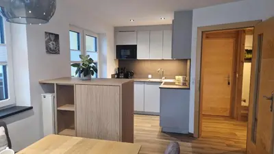 Küche/Küchenzeile in der Unterkunft Haus Gumpold 2