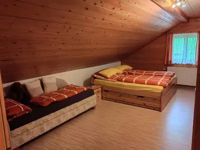 Ein Bett oder Betten in einem Zimmer der Unterkunft Ferienwohnung Ingrid