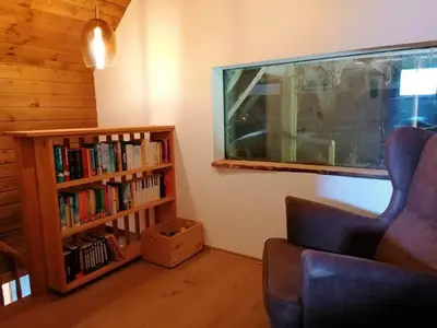 Die Bibliothek im Ferienhaus